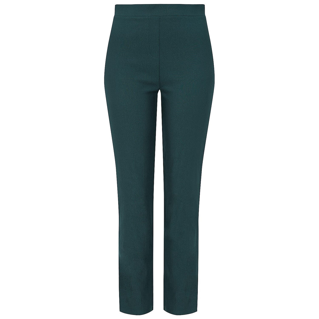 Emreco Fleece Lined Pull On Bengaline Trousers (Size 12)- Winter Teal