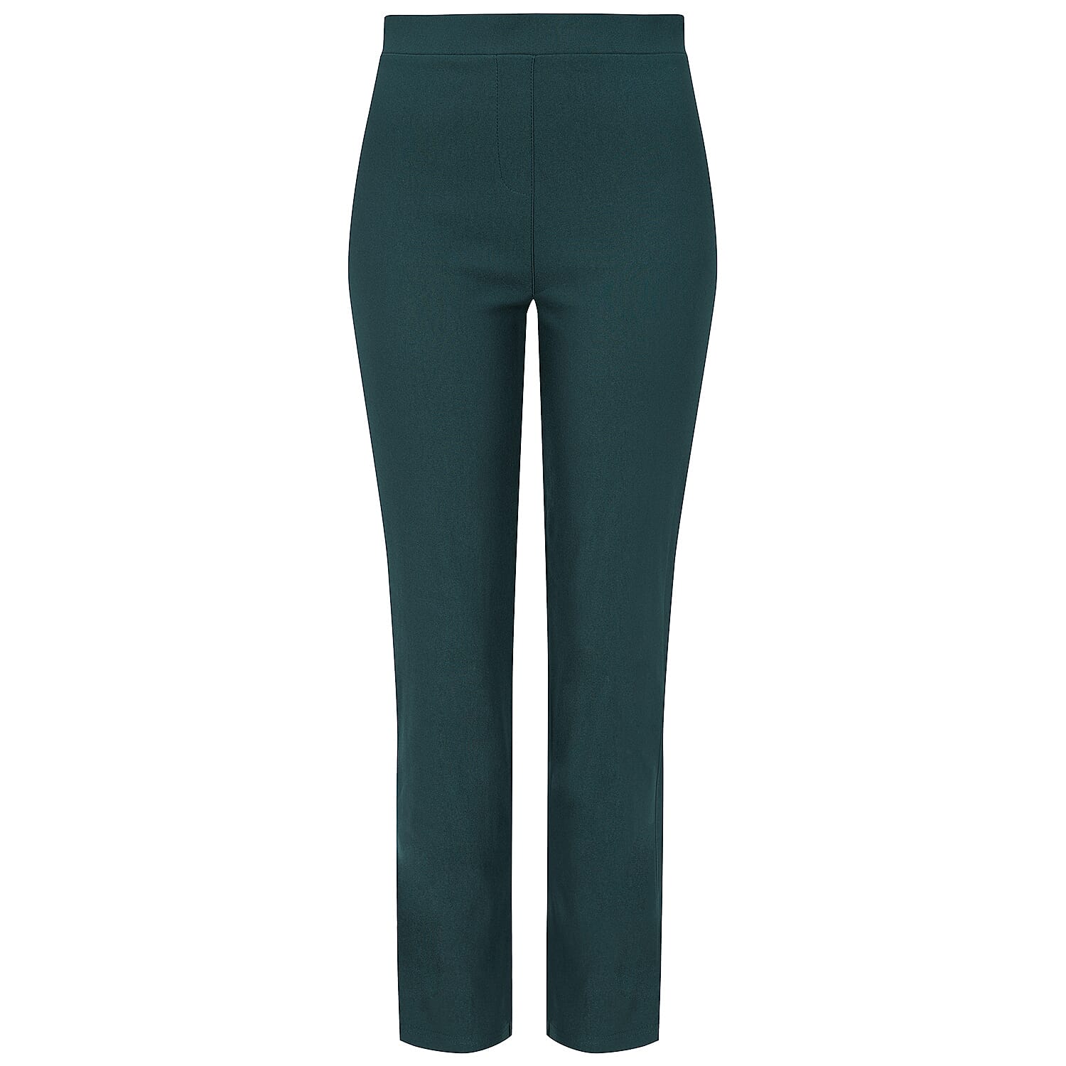 Emreco Fleece Lined Pull On Bengaline Trousers (Size 12)- Winter Teal