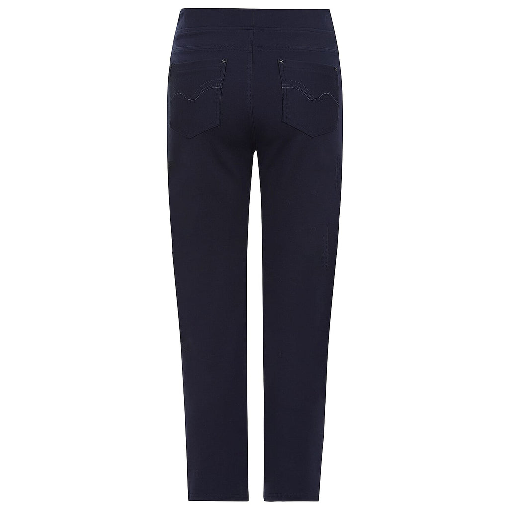 Emreco Jean Style Ponte Stretch Trouser (Size 12) - Navy