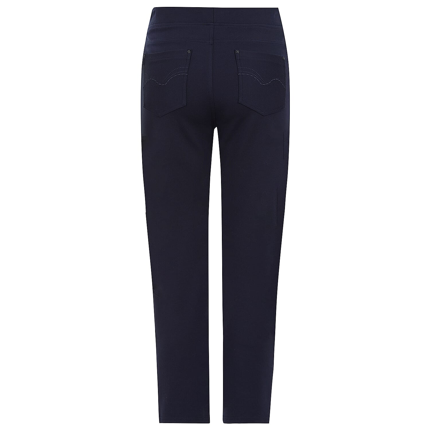 Emreco Jean Style Ponte Stretch Trouser (Size 14) - Navy