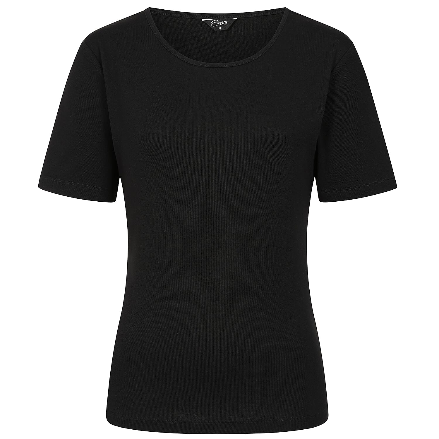 Emreco Short Sleeve Crew Neck T-Shirt (Size - 12) - Black