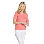 Emreco Short Sleeve Crew Neck T-Shirt (Size - 18) - Coral