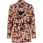 Emreco Cowl Neck Top (Size 20) - Wine