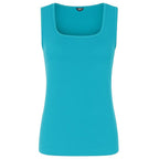 Emreco Square Neck Sleeveless Vest (Size 10) - Aqua