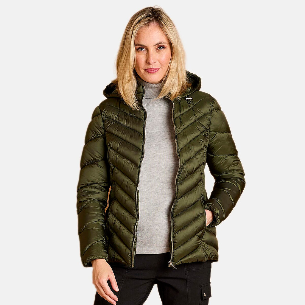 Emreco Long Sleeve Quilted Jacket (Size 10) - Olive