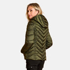 Emreco Long Sleeve Quilted Jacket (Size 14) - Olive