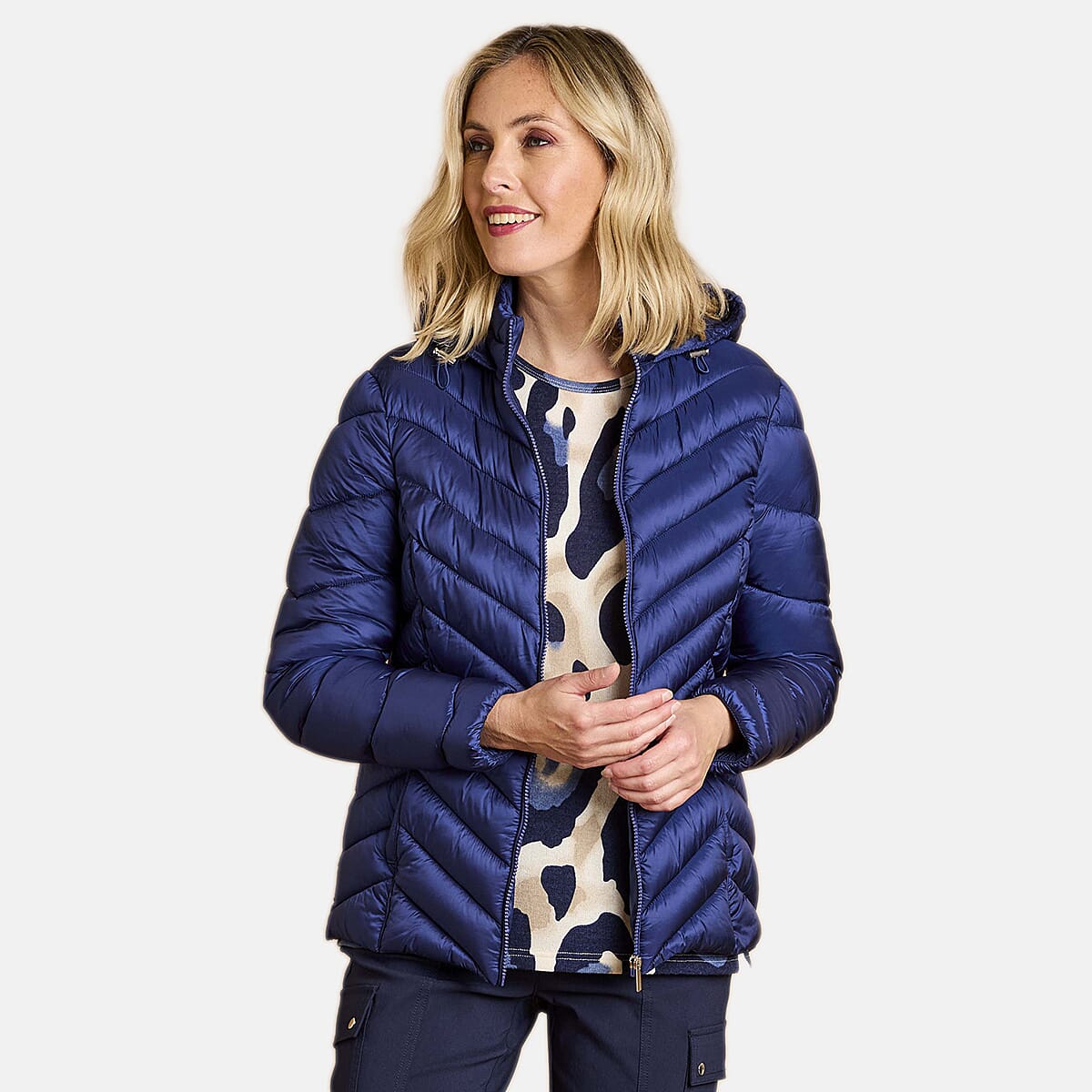 Emreco Long Sleeve Quilted Jacket (Size 16) - Royal