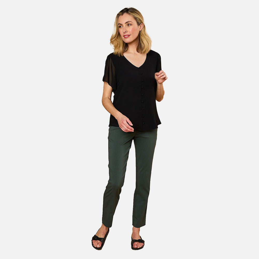 Emreco Polyester Blouse (Size 1x1 cm) - Black