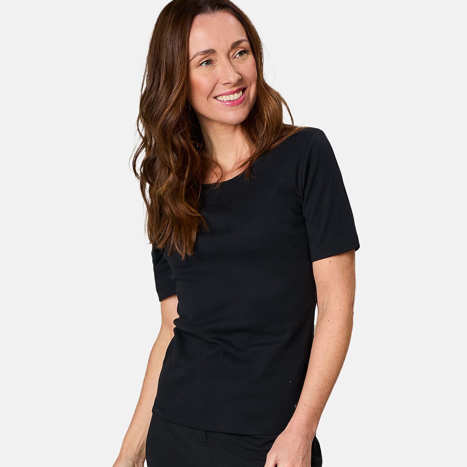 EMRECO Short Sleeve Crew Neck T-Shirt (Size 18) - Black