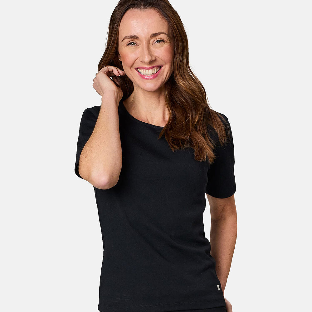 EMRECO Short Sleeve Crew Neck T-Shirt (Size 18) - Black