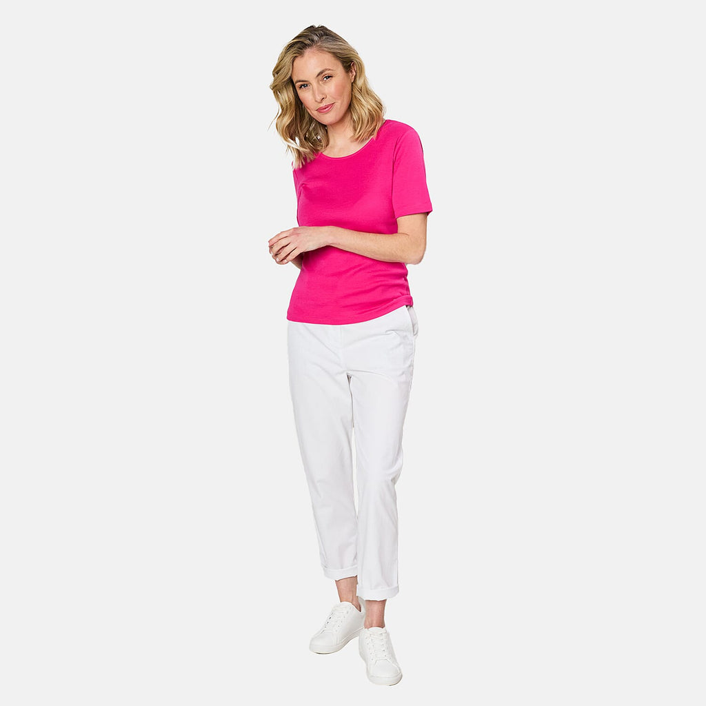EMRECO Short Sleeve Crew Neck T-Shirt (Size 20) - Hot Pink