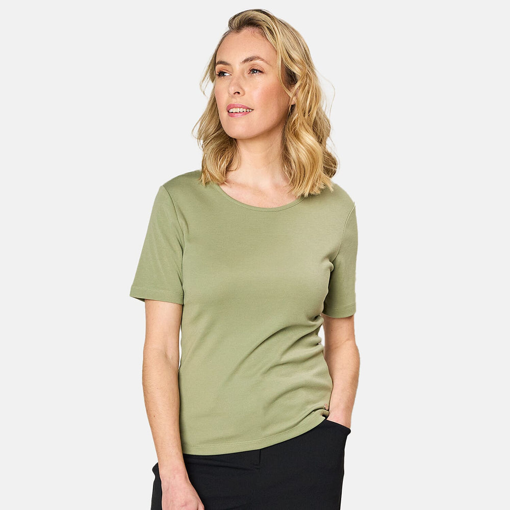 EMRECO Short Sleeve Crew Neck T-Shirt (Size 14) - Light Khaki