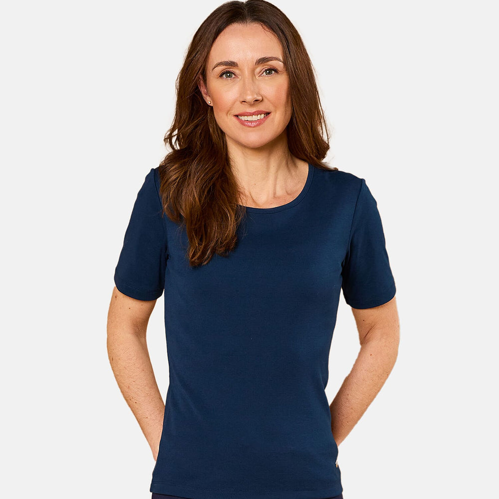 EMRECO Short Sleeve Crew Neck T-Shirt (Size 16) - Navy