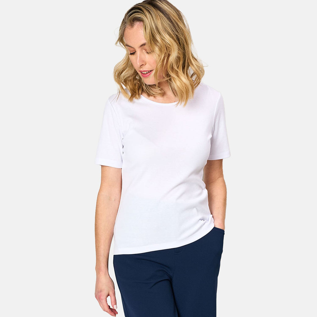 EMRECO Short Sleeve Crew Neck T-Shirt (Size 16) - White