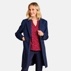 Emreco Single Breasted Revere Collar Coat (Size 10) - Midnight