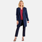 Emreco Single Breasted Revere Collar Coat (Size 16) - Midnight