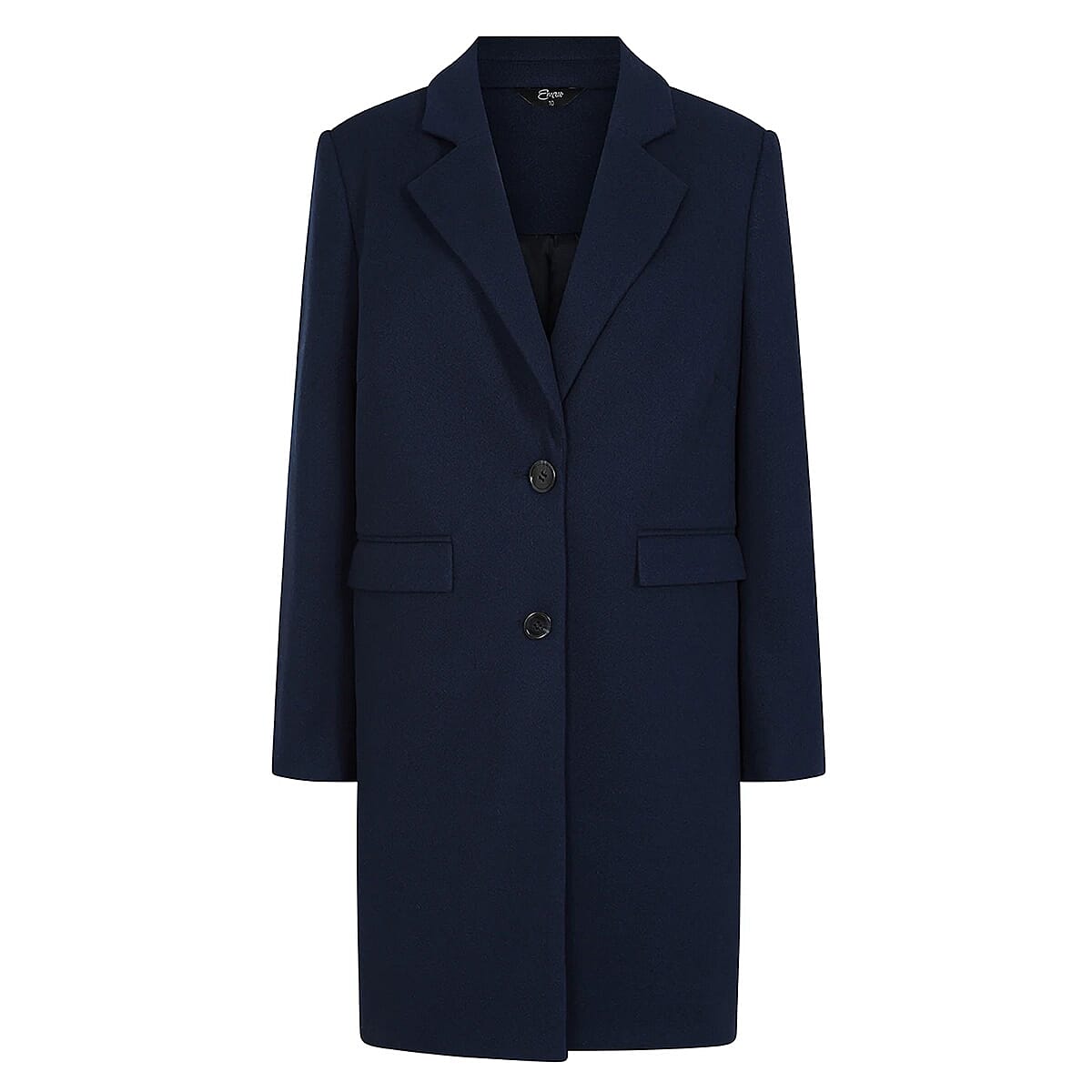 Emreco Single Breasted Revere Collar Coat (Size 16) - Midnight
