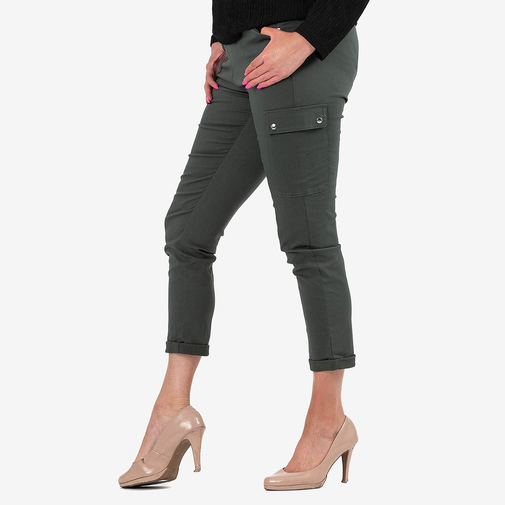 Emreco Stretch Bengaline Combat Utility Trouser (Size 12) - Dark Khaki