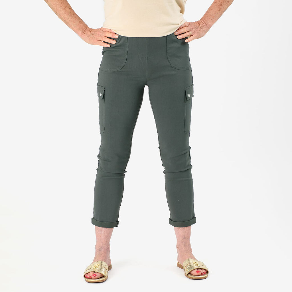 Emreco Stretch Bengaline Combat Utility Trouser (Size 16) - Dark Khaki