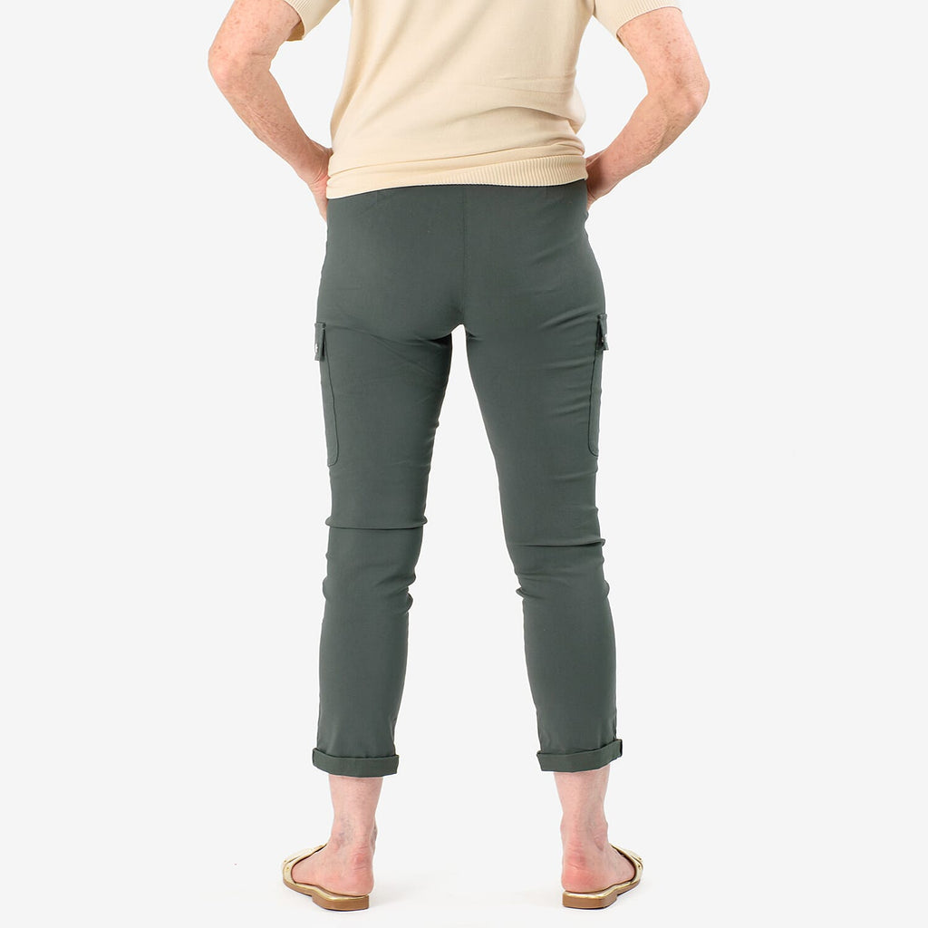 Emreco Stretch Bengaline Combat Utility Trouser (Size 16) - Dark Khaki