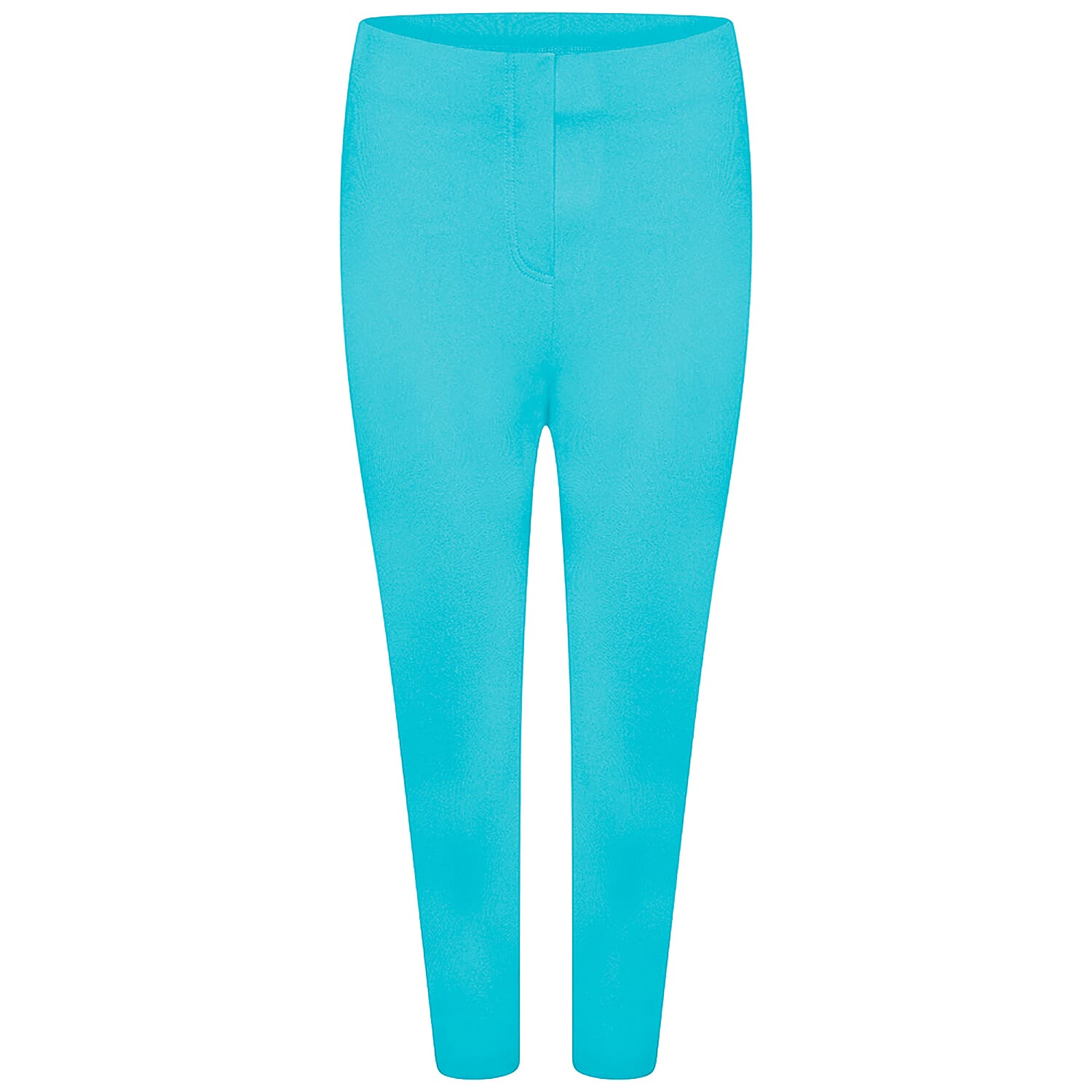 Emreco Stretchable Bengaline Crop Trouser (Size 12) - Aqua