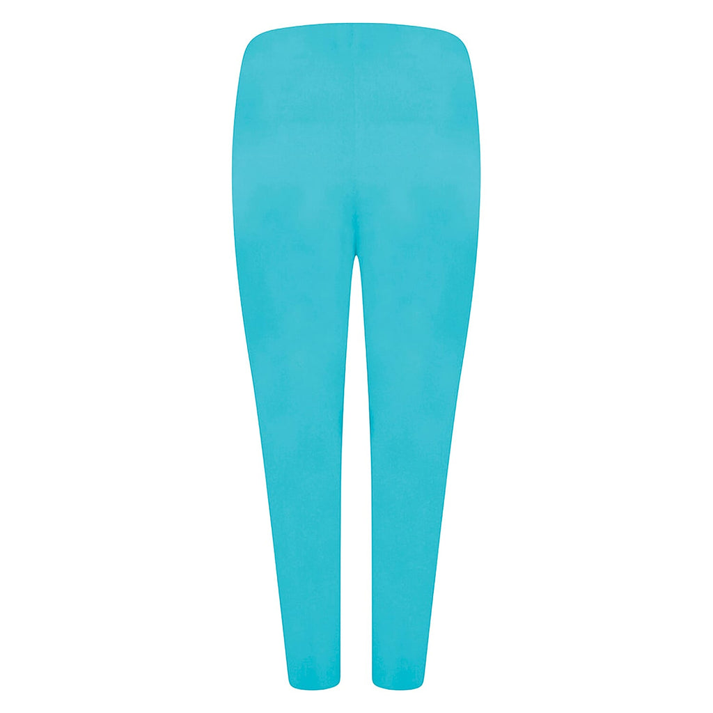 Emreco Stretchable Bengaline Crop Trouser (Size 12) - Aqua