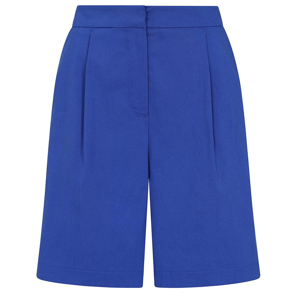 Emreco Tailored Stretch Bengaline Smart Short (Size 10) - Blue