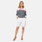 Emreco Tailored Stretch Bengaline Smart Short (Size 20) - White