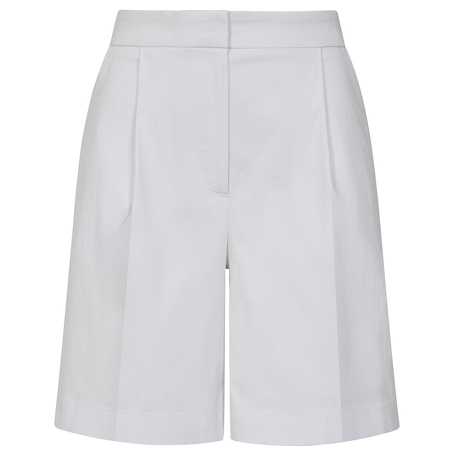 Emreco Tailored Stretch Bengaline Smart Short (Size 20) - White