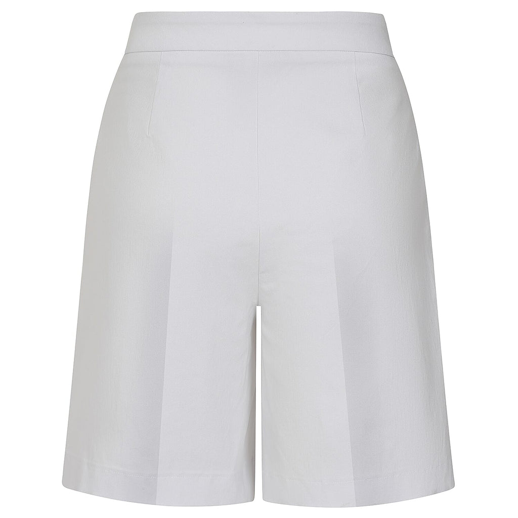 Emreco Tailored Stretch Bengaline Smart Short (Size 20) - White