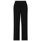 Emreco Wide Crepe Trs with Elasticated Waistband (Size 16) - Black