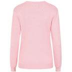 Emreco Womens Knitted Bubble Textured Round Neck Jumper (Size XL) - Pink