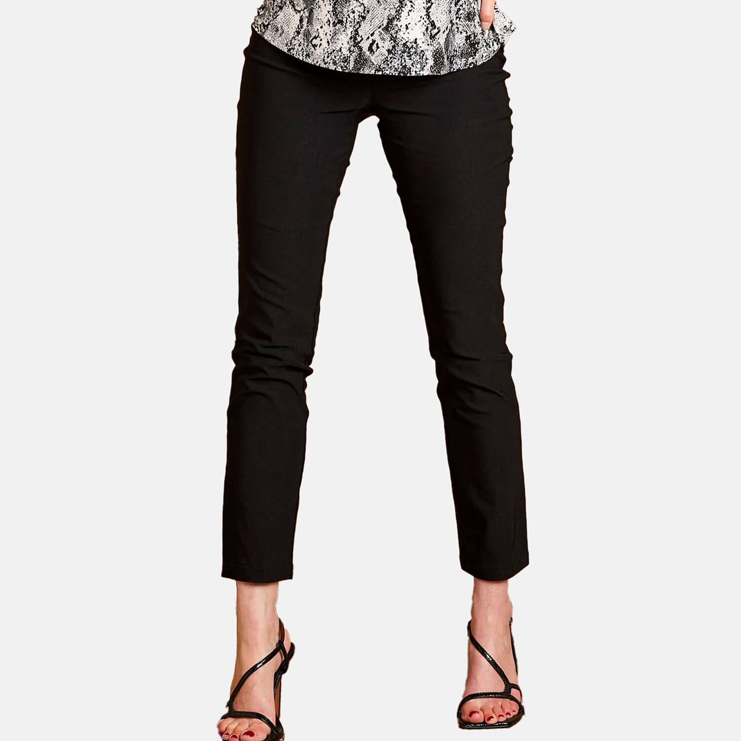 Fleece Lined Pull On Bengaline Trouser 29 (Size - 14) - Black