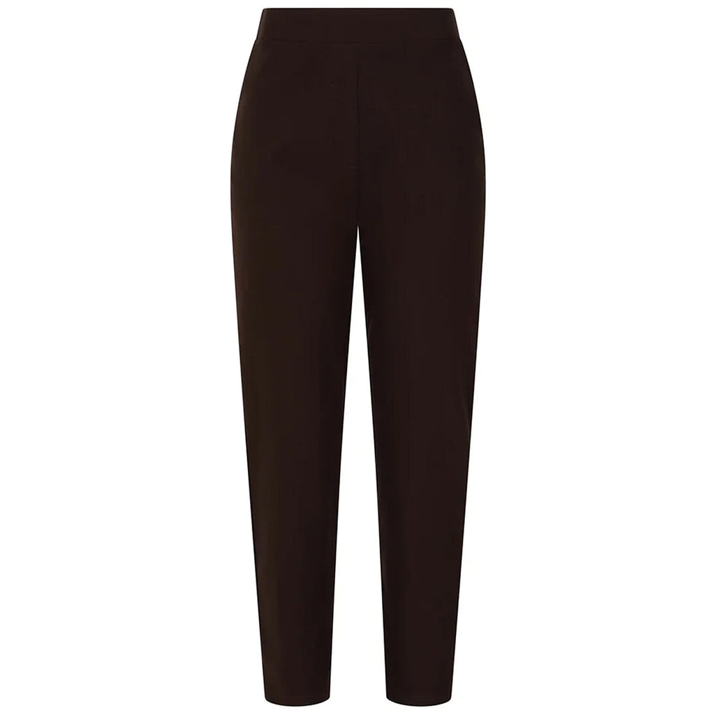 Fleece Lined Pull On Bengaline Trouser 29 (Size - 14) - Chocolate