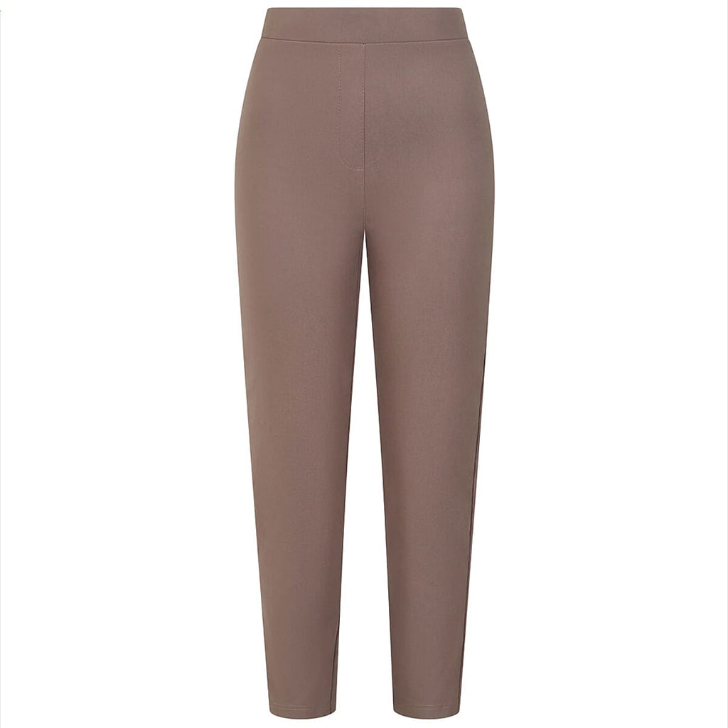 Emreco Fleece Lined Pull On Bengaline Trouser (Size 14) - Stone