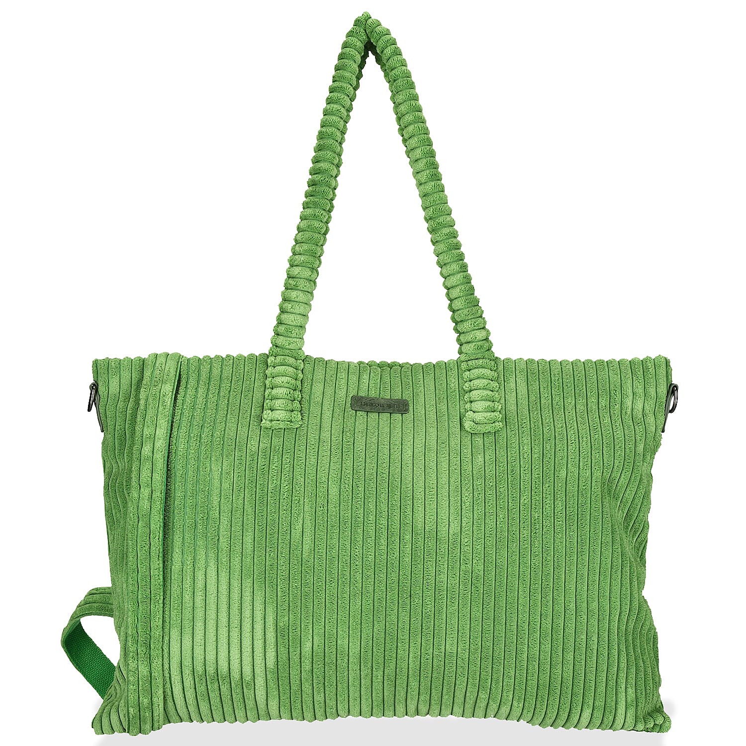 Enrico Benetti Corduroy Shopper Bag (Size 53x16x36 cm) - Green