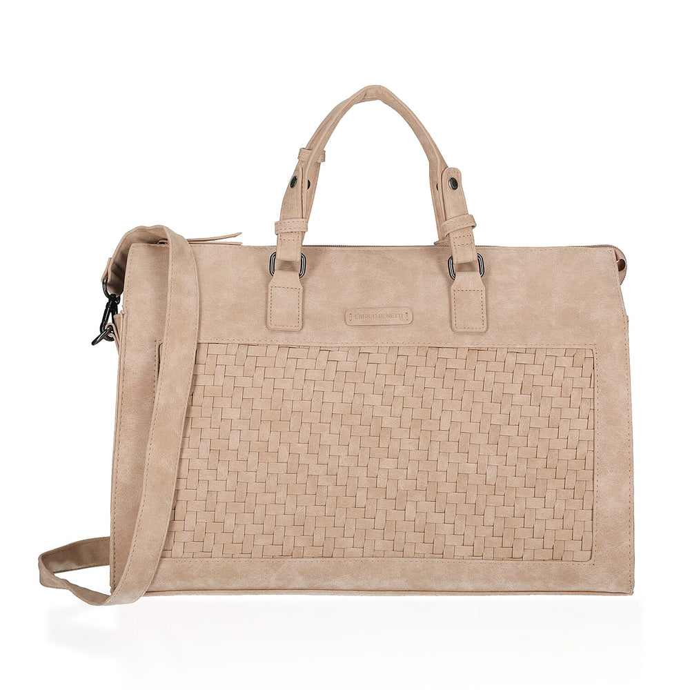 Enrico Benetti PU Handbag (Size 27x15x39 cm) - Soft Pink