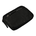 Designer Closeout - Enrico Benetti Leatherette Crossbody Bag with Exterior Zipped Pocket - Black
