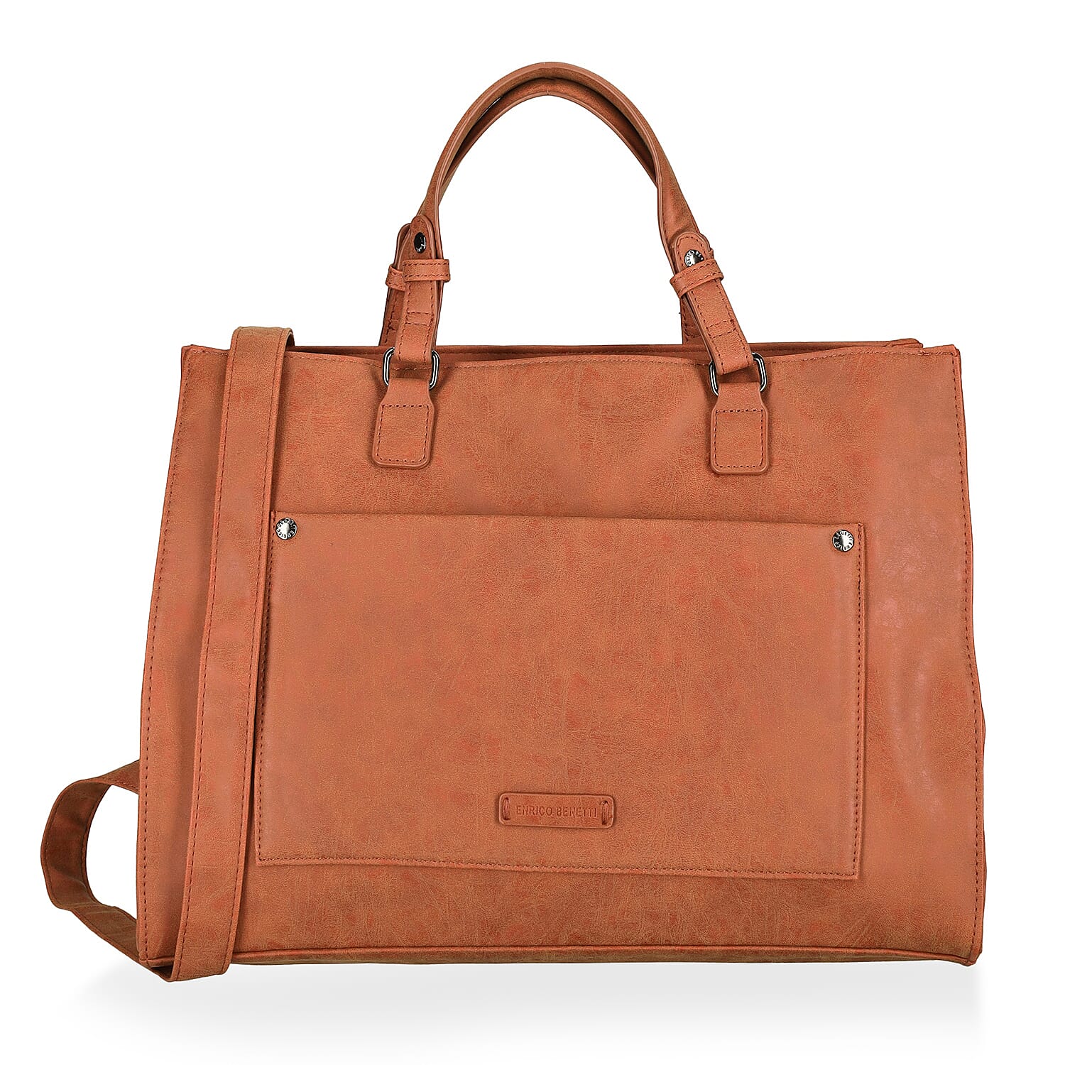 Enrico Benetti PU Laptop Bag (Size 29x11x37 cm) - Rust