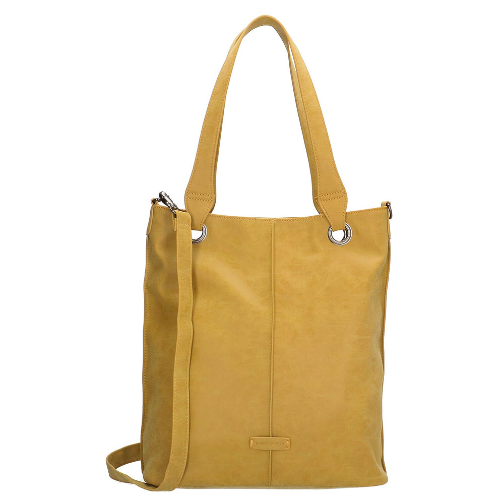 Enrico Benetti Leatherette Shopper Tote Bag - Ochre