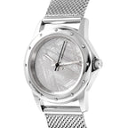EON 1962 Swiss Movement Meteorite Dial 5ATM Water Resistant Watch in Stainless Steel Mesh Strap