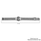 EON 1962 Swiss Movement Meteorite Dial 5ATM Water Resistant Watch in Stainless Steel Mesh Strap