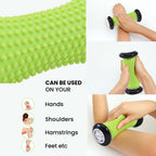 Ergonomic Body Massage Roller - Black - Green