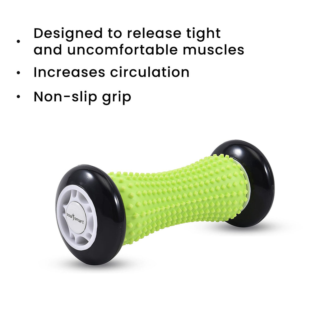Ergonomic Body Massage Roller - Black - Green
