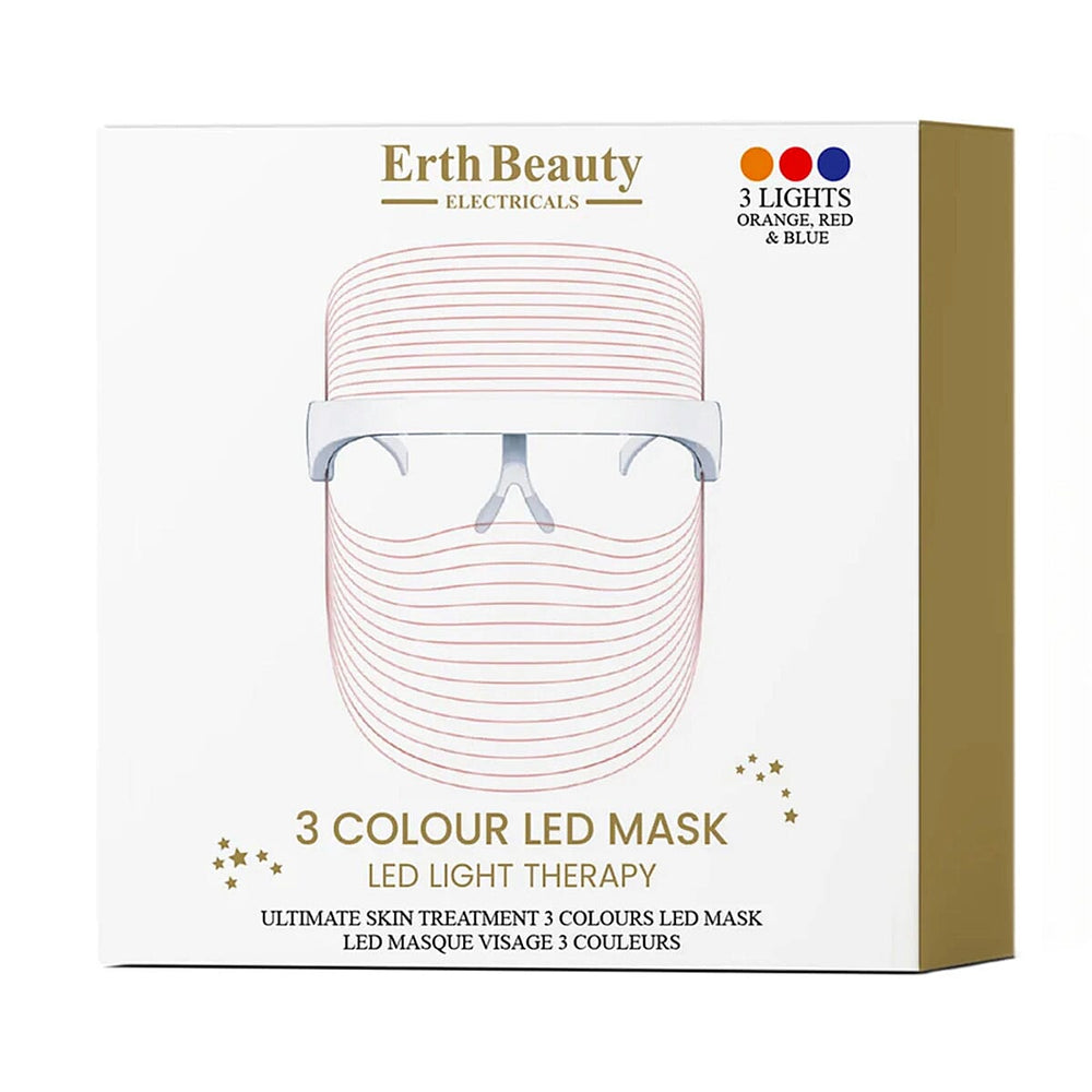 THE BEST GALA DEAL -Erth Beauty Ultimate Skin Treatment 3 Colour Led Mask - Red, Blue and Yellow LED Lights