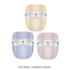 THE BEST GALA DEAL -Erth Beauty Ultimate Skin Treatment 3 Colour Led Mask - Red, Blue and Yellow LED Lights