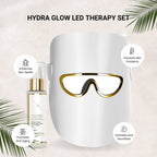 Erth Beauty Hydra Glow Led Therapy Set (Led Light Therapy Mask White with Ha Serum)