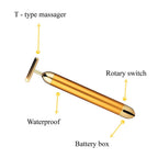 ErthSkin 24K Gold Micro-Pulse Facial Massager T-Bar