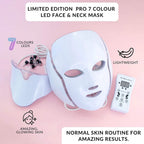ErthSkin Limited Edition Pro 7 Colour LED Face - Neck Mask