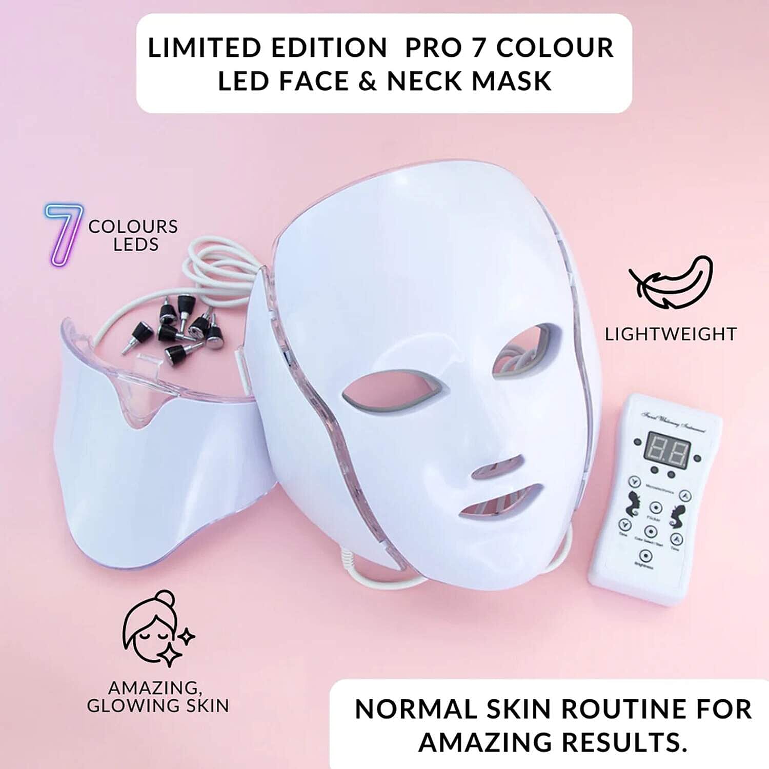ErthSkin Limited Edition Pro 7 Colour LED Face - Neck Mask